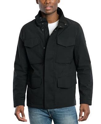 michael kors men's safi multi-pocket jacket|Michael Kors trench jacket.